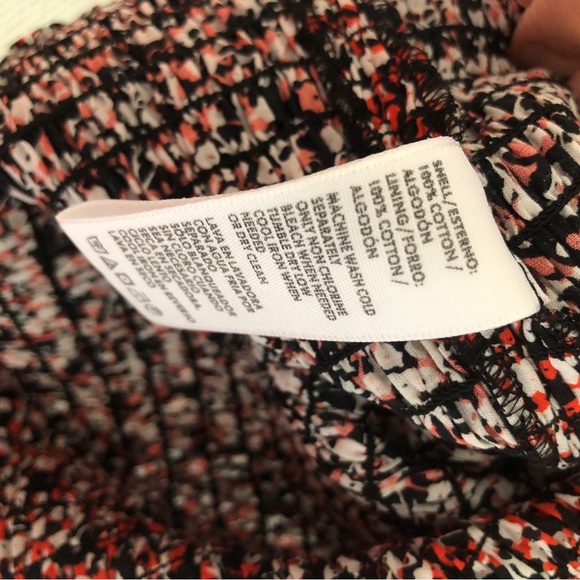 NWT Rebecca Minkoff Tabby Dress Printed Puff Sleeve Smocked Floral Summer Sz L - Picture 9 of 14